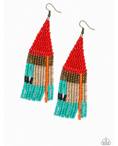 Beaded Boho- Red