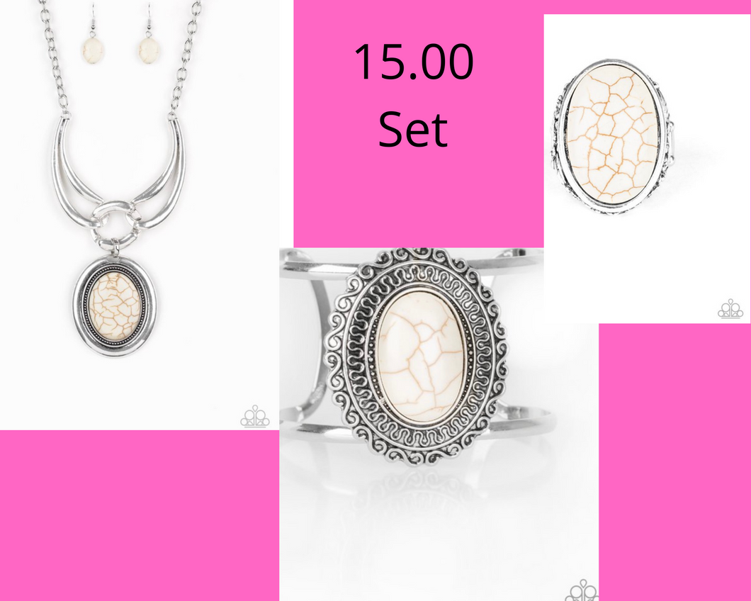 Divide and RULER Necklace- White (Set)