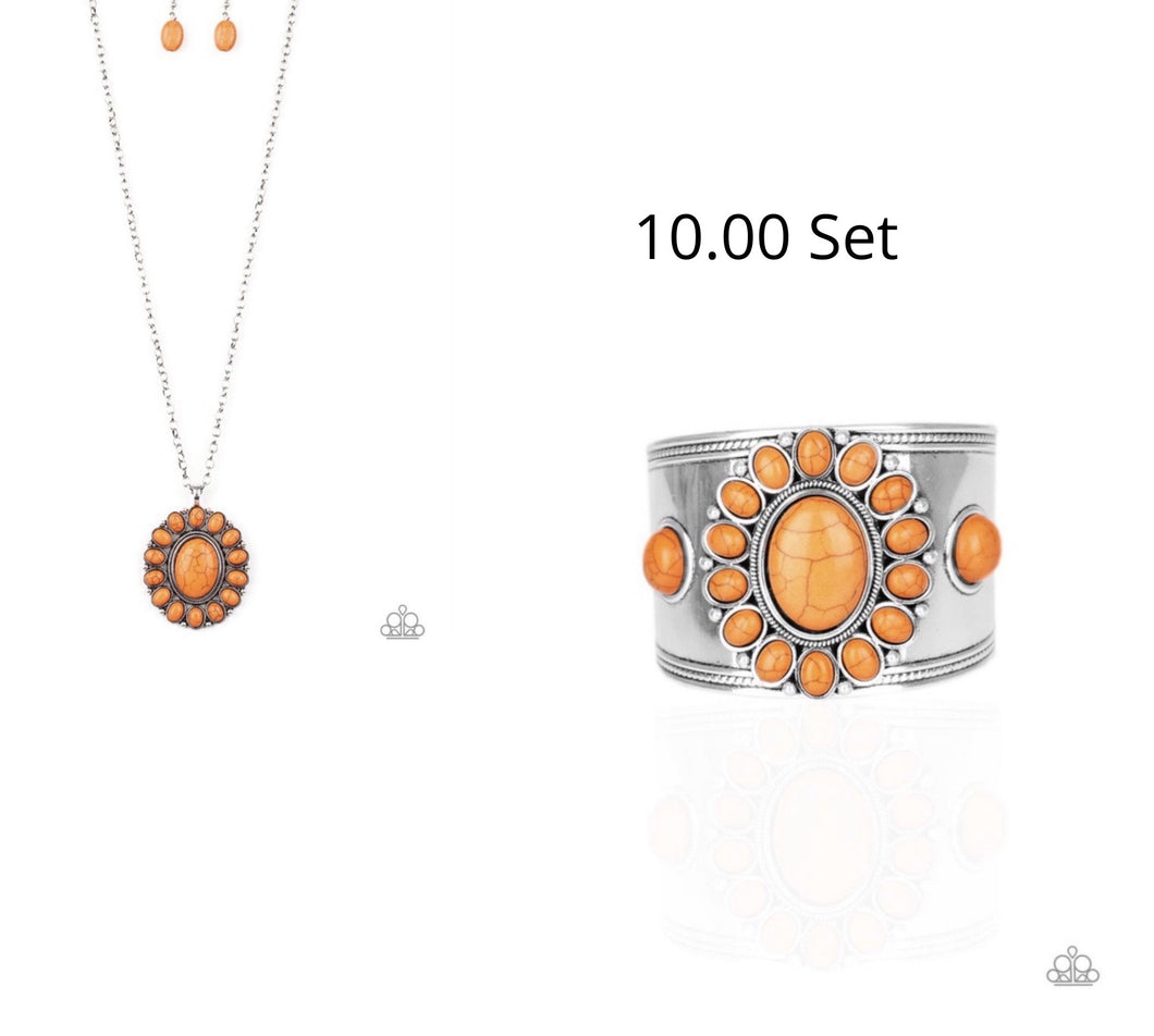 Rancho Roamer Necklace/Room To Roam Bracelet-(Set)