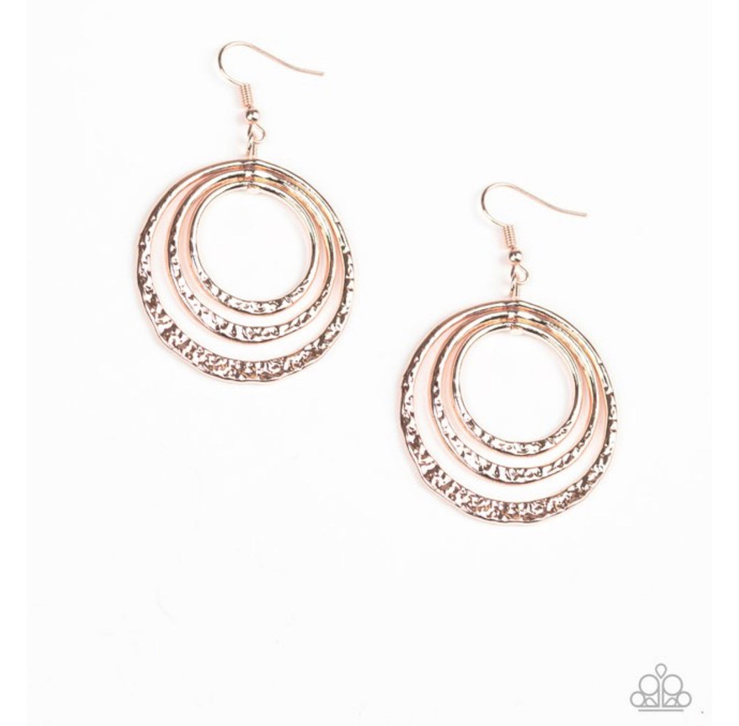 Metallic Ruffle- Rose Gold