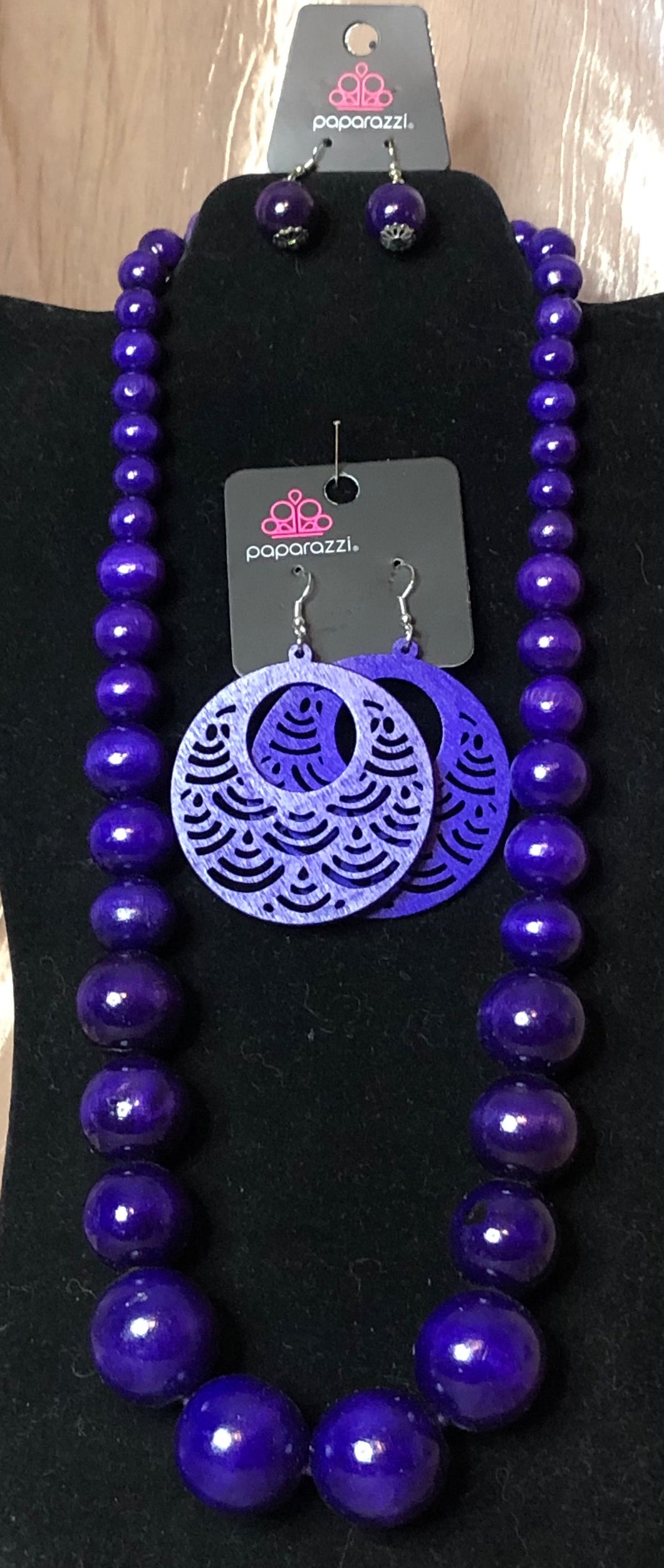 Effortlessly Everglades Necklace/ SEA Le Vie! Earrings- Purple (Sets)