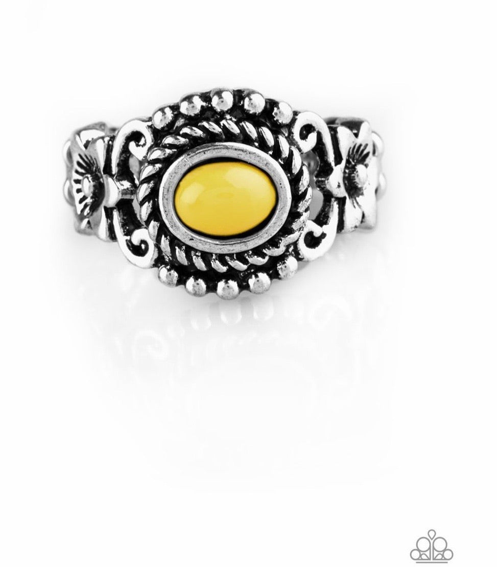 All Summer Long Yellow And Silver Ring