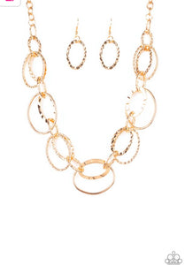 Bend Oval Backwards- Gold